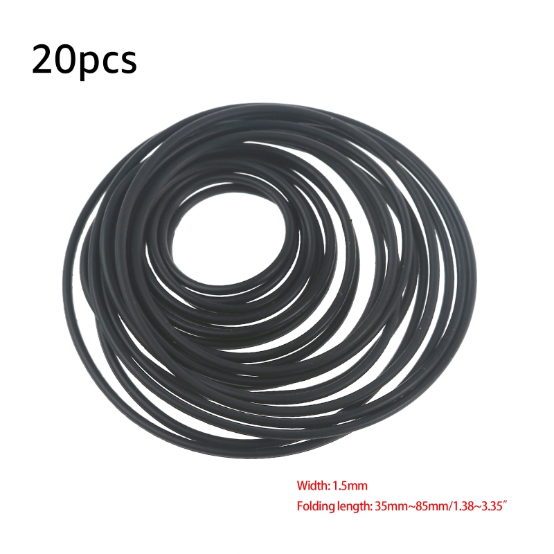 Elektronik Repair - 20Pcs Recorder Rubber Belts 1.5mm Round