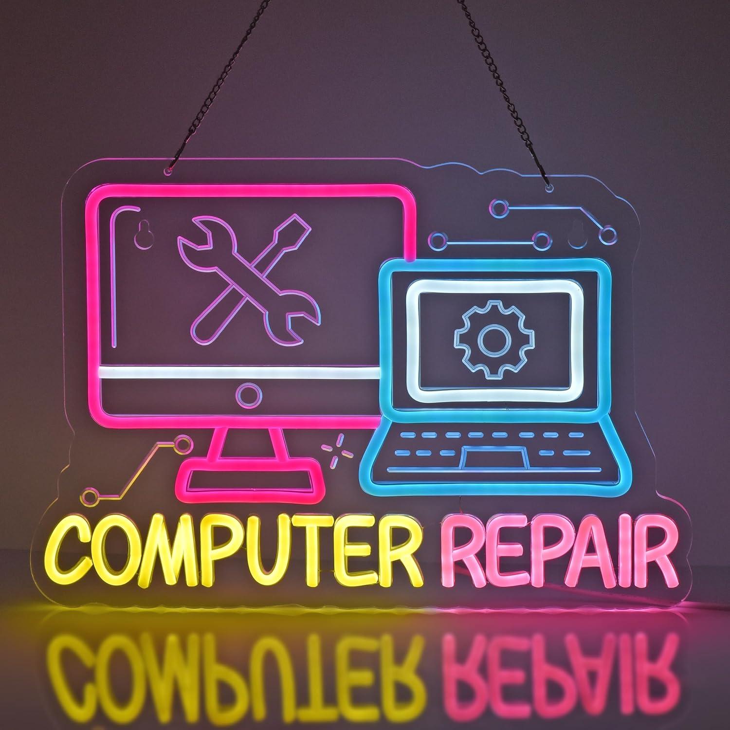 Electronics Repair Store - Computer Repair Neon Sign USB Dimmable