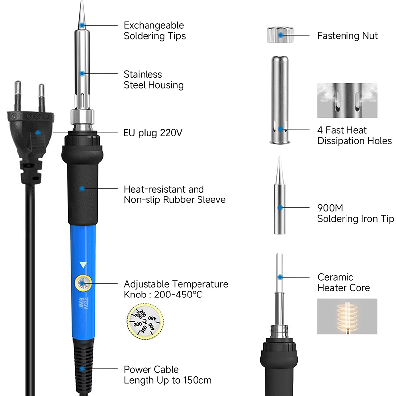 Adjustable Temp 220V 60W Elect - Elektronik Repair review and price