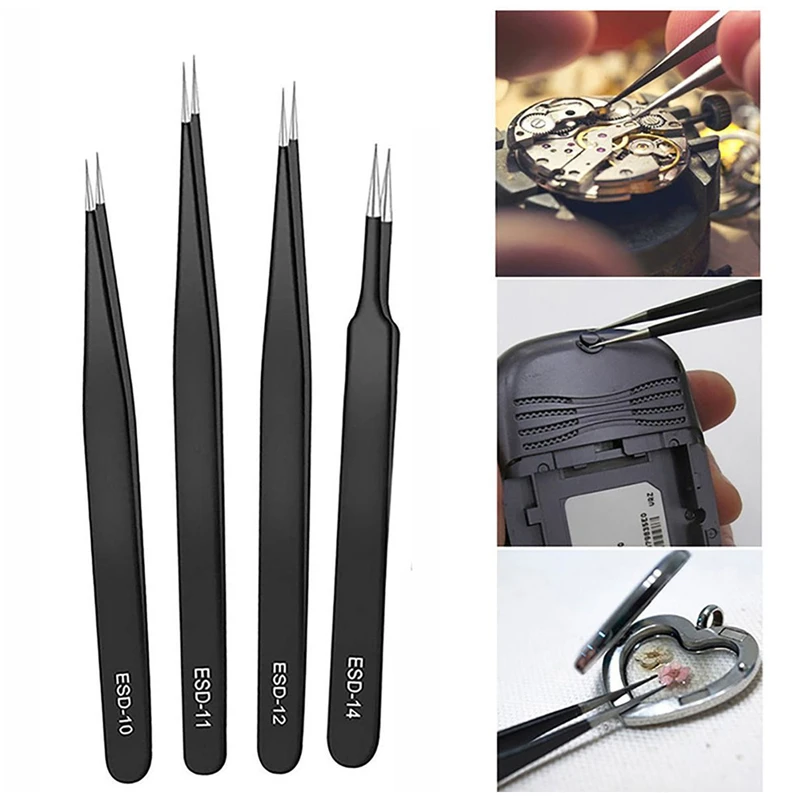 Precision Tweezers Set ESD Ant - Elektronik Repair review and price