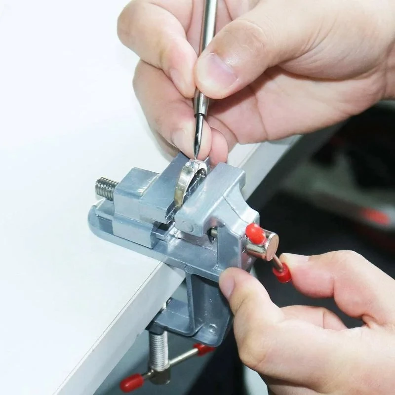 Mini Bench Vise Table Clamp Sc - Electronics Repair Bench review and price